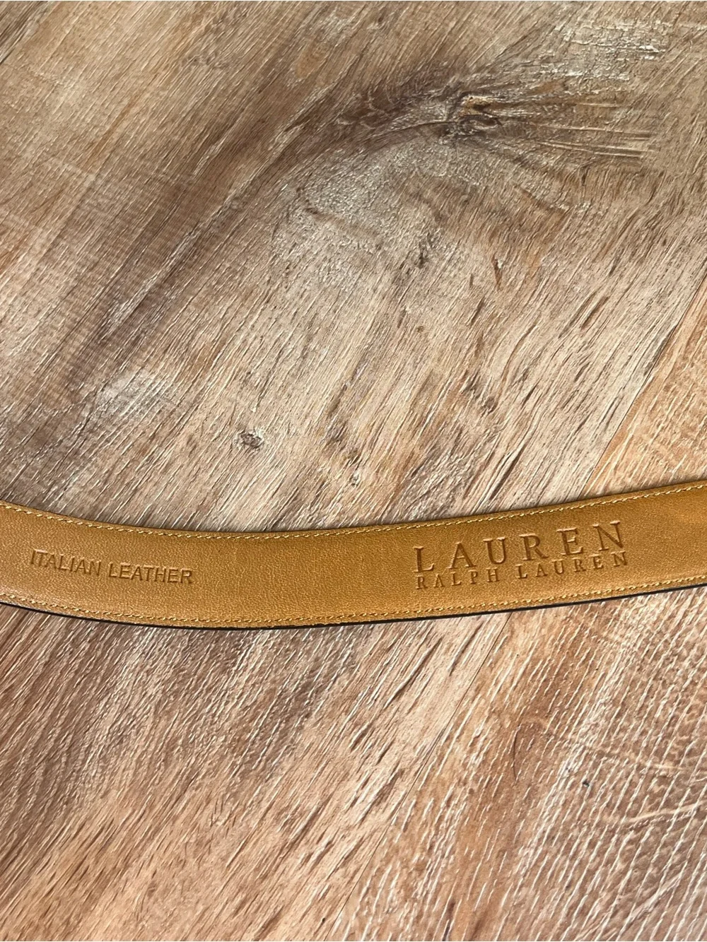 Polo by Ralph Lauren Black Italian Leather Belt equestrian detailing